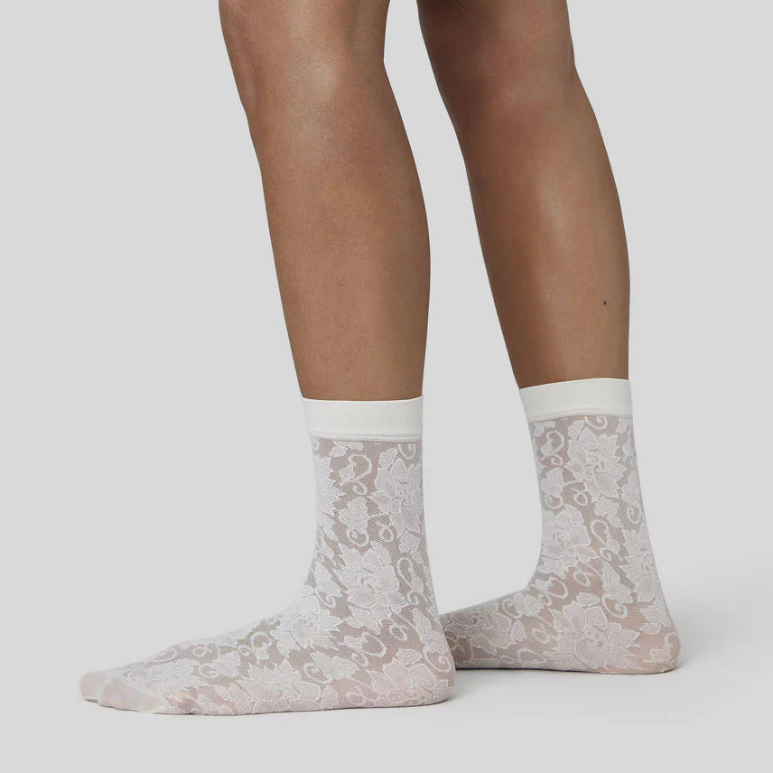 Lily Lace Socks - Ivory