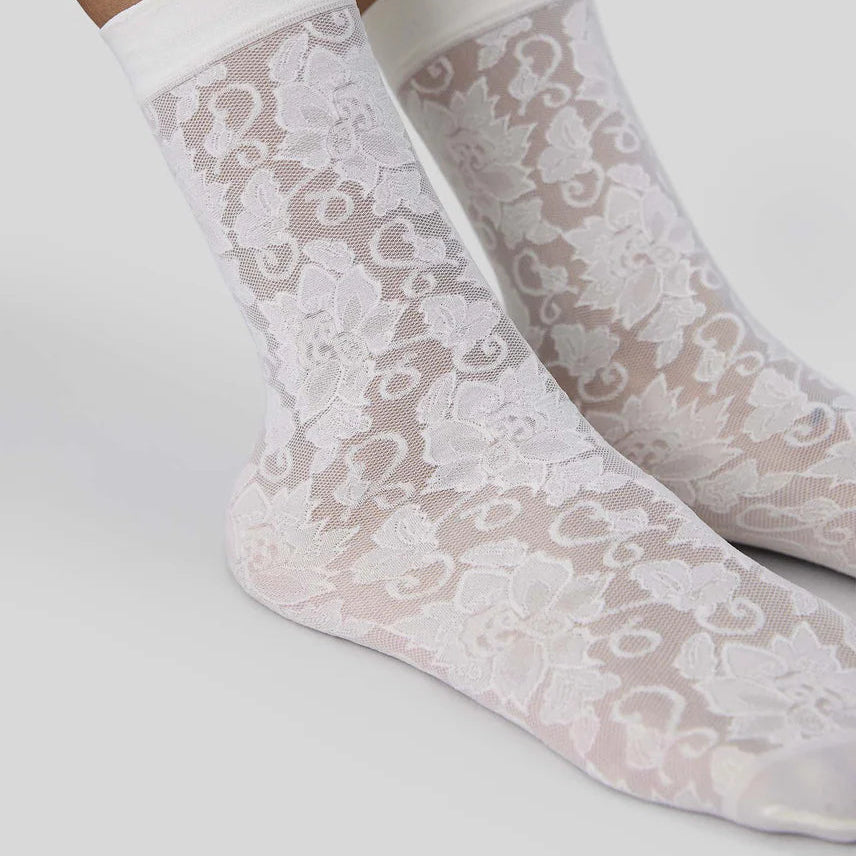 Lily Lace Socks - Ivory