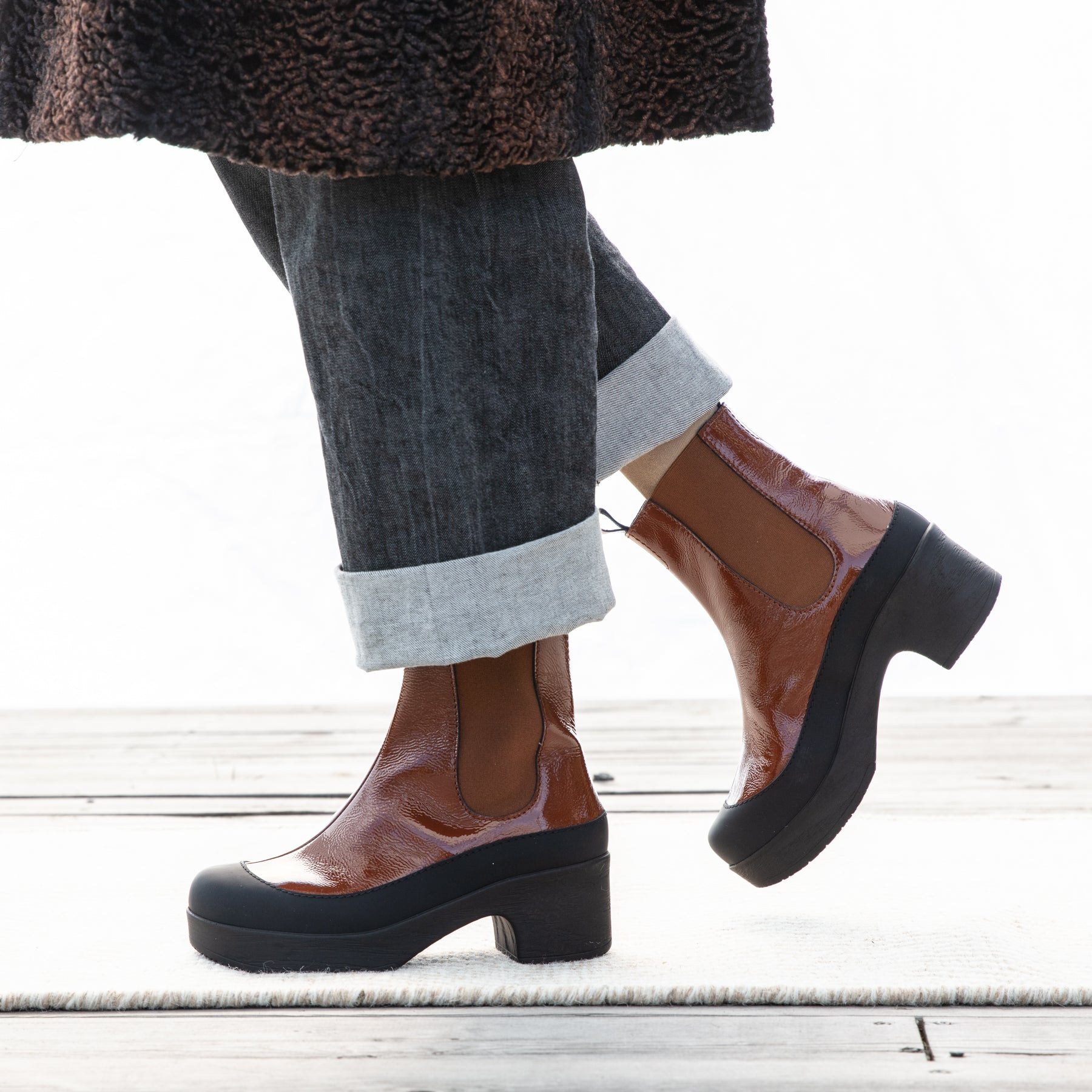 Susie Boot Tan Patent