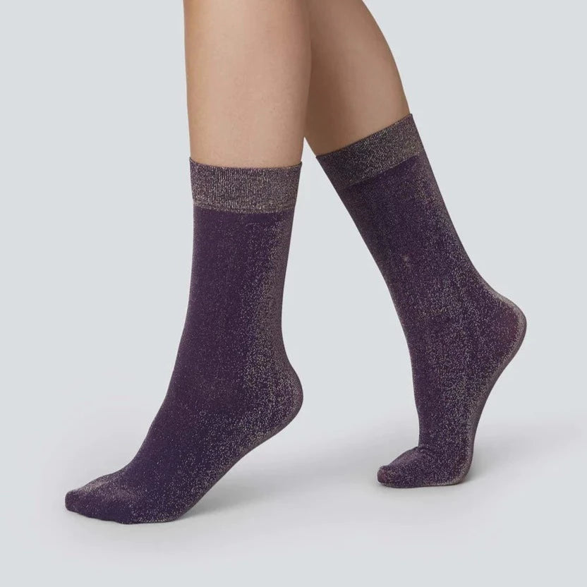 SHIMMERY SOCKS INES PLUM