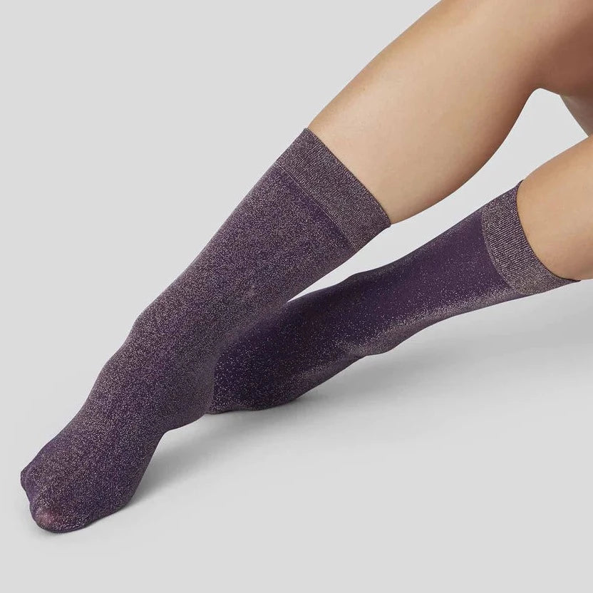 SHIMMERY SOCKS INES PLUM