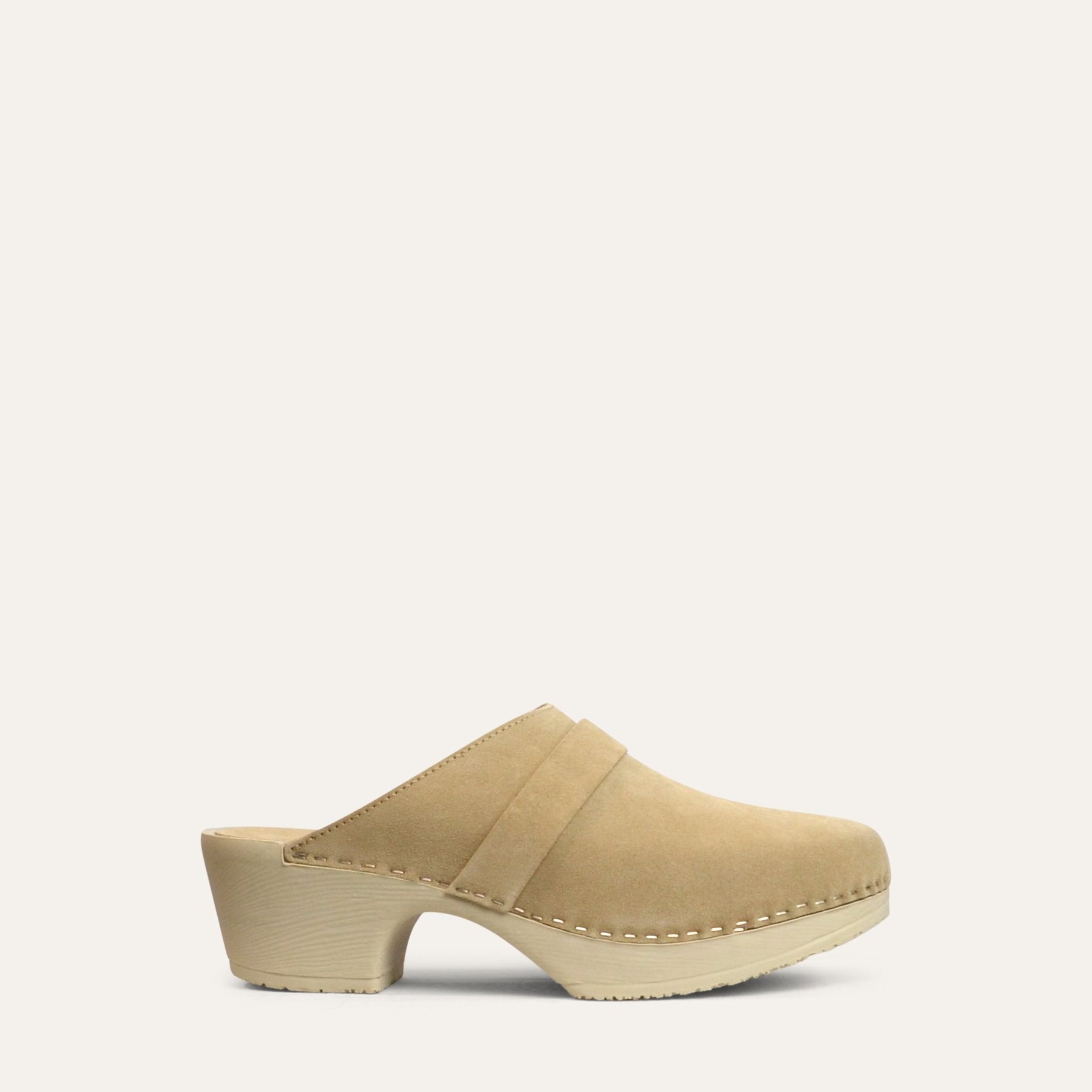 Annika beige suede clog Calou