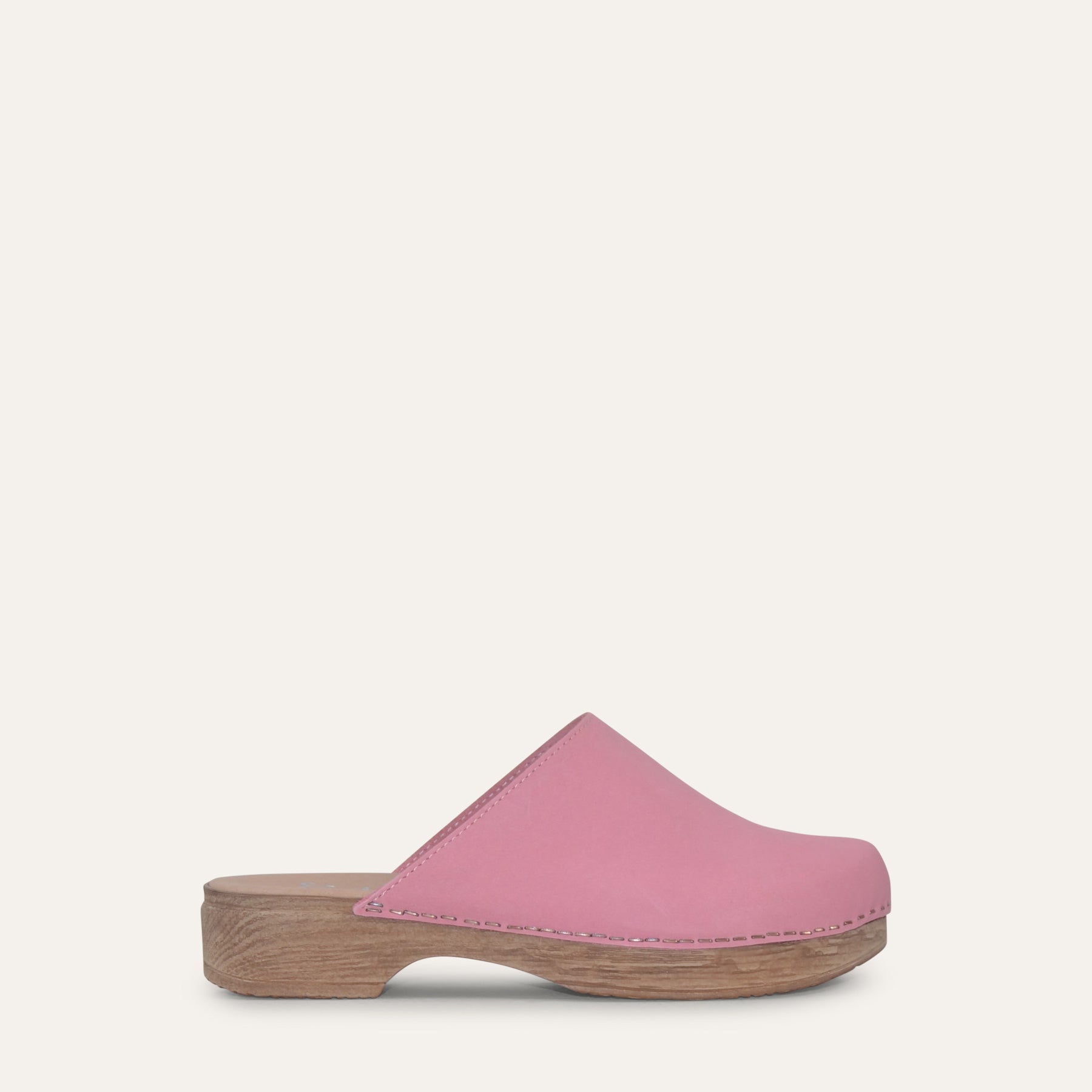 Helena pink suede classic clog, Calou Stockholm